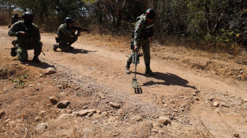 Explozia se pare a fi o ambuscadă creată de cartelurile de droguri