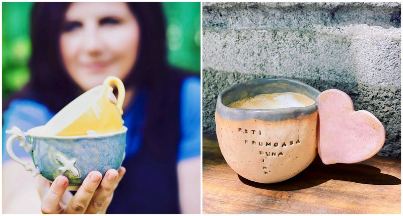 Sorina Vajda a fost jurist timp de 15 ani, însă în perioada pandemiei i-a venit ideea de a renunța la job-ul ei de bază și de ași deschide propriul business cu căni.