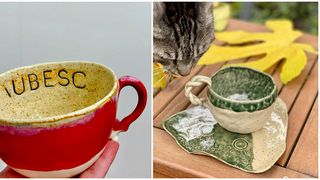 Produse realizate de Sorina Vajda &icirc;n atelierul de ceramică.