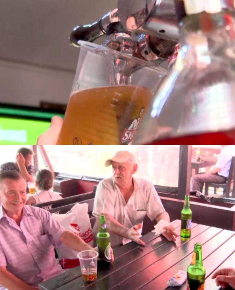 „Mai beau o bere, mai stau. Iar mai beau, iar mai stau. Ce să bei altceva?"