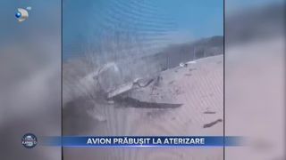 Avion prăbușit la aterizare