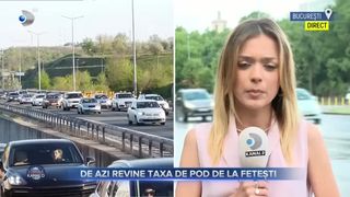 VIDEO - Taxa de pod de la Fetești a fost reintrodusă