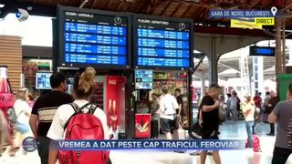 VIDEO - Vremea extremă a dat peste cap traficul feroviar. Numeroase trenuri au înregistrat întârzieri