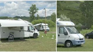 VIDEO- Vacanțele cu rulotele devin preferatele bucureștenilor. Aceștia aleg să fugă de canicula din București, cu rulota, la Buzău