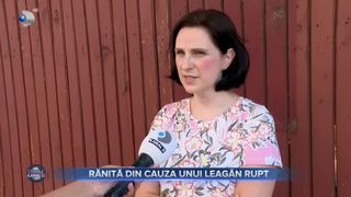 Rănită din cauza unui leagăn rupt