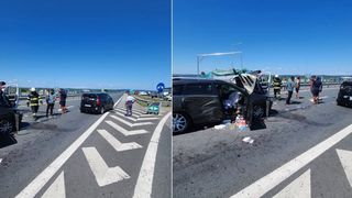 Accident cu trei mașini pe autostrada Deva - Nădlac
