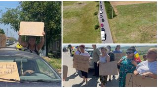 Localnicii dintr-o comună din Caraș-Severin au ieșit duminică &icirc;n stradă pentru a cere reparația unui drum