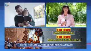 VIDEO - Studiu: 9 din 10 copii măn&acirc;ncă dulciuri zilnic