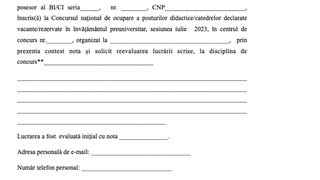 Titularizare 2023. Când se depun contestațiile? Model de cerere!