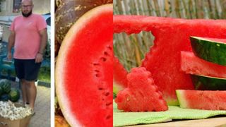 Ionuț s-a întors în România după 10 ani de muncă în străinătate. Acum vinde pepeni, usturoi și varză