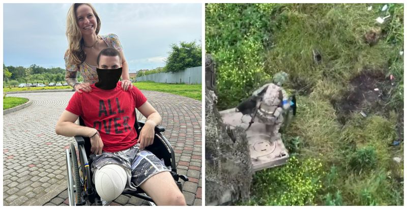 Soldatul ucrainean, care a fost filmat luna trecută pe frontul din Zaporojie cum sare dintr-un blindat Bradley direct pe o mină este în viață și ăși dorește să revină pe front.