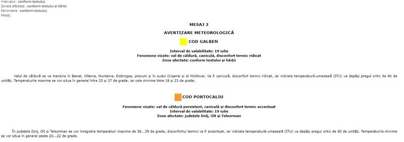 Meteorologii anunță o nouă zi de foc pentru România: 43 de grade Celsius. Triplă avertizare meteo