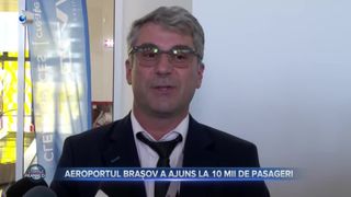 VIDEO - Aeroportul Internațional Brașov a ajuns la 10.000 de pasageri