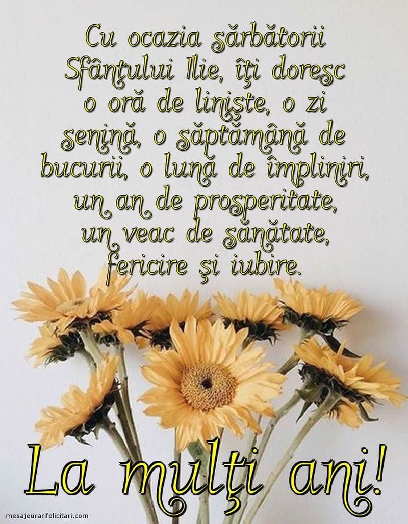 La mulți ani de Sf. Ilie 2023: Mesaje, urări și felicitări pentru sărbătoriții zilei