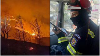 Pompierii români, în mijlocul incendiilor din Grecia