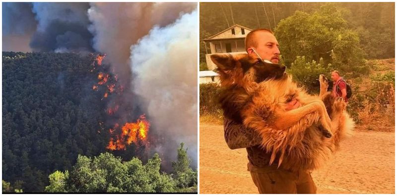 Mai mulți localnici au fost evacuați și duși în zone sigure.