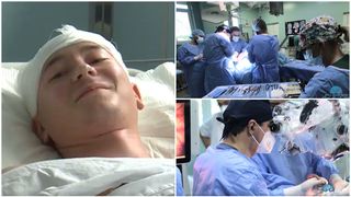FOTO/VIDEO - El este Carlo, tânărul din Iași care și-a dat licența pe patul de spital și a învins o tumoare pe creier. „M-am stresat foarte tare. Vă mulțumesc!”