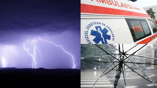 O femeie a fost rănită în timpul furtunii care a făcut ravagii în orașul Buzău. Mai multe autoturisme au fost avariate