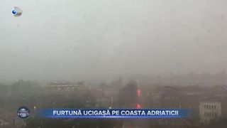 Furtună ucigașă pe Coastra Adriaticii