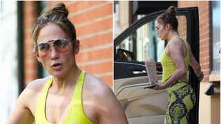 Jennifer Lopez a scăpat cuvântul cu "F" când paparazzii au surprins-o în costumul de fitness - VIDEO