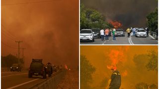 Incendii Grecia 2023. Imagini din infernul de la Marea Mediterană. "Urmează trei zile dificile" - GALERIE FOTO