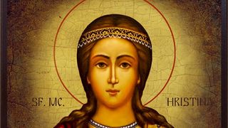 Sf&acirc;nta Hristina a primit moartea prin sabie