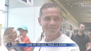 Chin pe drumul până la avion