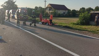 Accident DN2. O motocicletă a spulberat o bicicletă