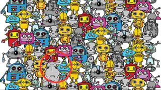 Ai un IQ peste medie dacă poți găsi un hipopotam &icirc;ntre roboți