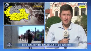 VIDEO - România sub cod galben de caniculă: 25 de județe sub avertizare meteo