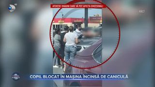 Copil blocat &icirc;n mașina &icirc;ncinsă de caniculă