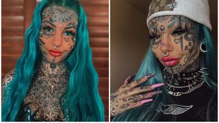 "Am orbit după ce mi-am făcut tatuaje pe ochi, dar nu regret". T&acirc;năra de 28 de ani &icirc;și apără simbolurile satanice de pe corp: "Mă ajută"