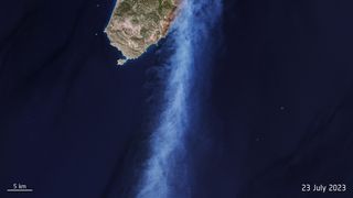 Incendii Grecia 2023. Insula Rhodos, imagini uluitoare din satelit