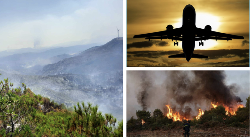 Incendiile de vegetație continuă să facă ravagii în Grecia. Zborurile de repatriere vor continua și marți