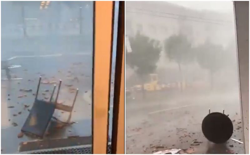 Furtuna a distrus tot în cale.