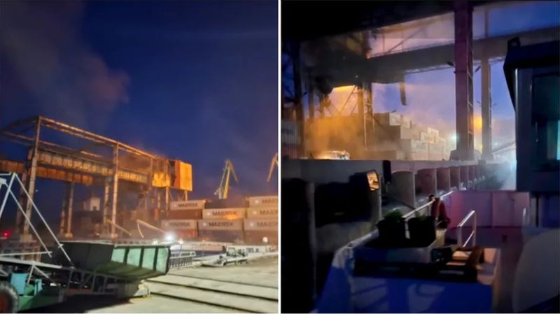 O navă românească a fost lovită în urma atacului rusesc din portul Reni. Anunțul MAE