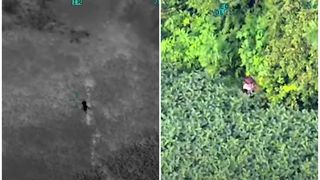 VIDEO. Momentul emoționant în care un copil de 4 ani, rătăcit pe câmp, este găsit cu elicopterul