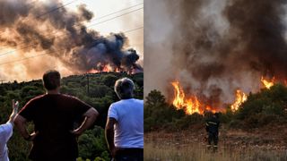 Clipe de coșmar &icirc;ntr-un autobuz care traversa Sicilia. Pasagerii nu au putut să-și continue drumul din cauza flăcărilor. Incendii Italia 2023