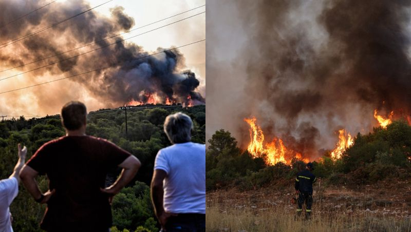 Clipe de coșmar într-un autobuz care traversa Sicilia. Pasagerii nu au putut să-și continue drumul din cauza flăcărilor. Incendii Italia 2023