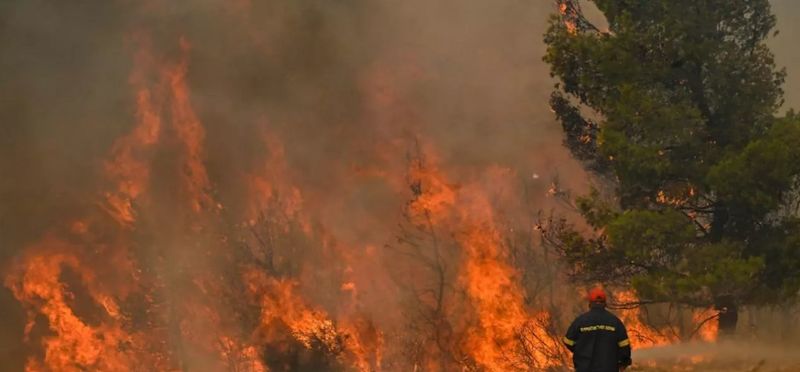 Incendii Grecia 2023: ”Perspectiva se îmbunătățește, dar rămânem mobilizați pentru a lichida incendiile în curs", anunță pompierii eleni