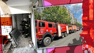 VIDEO - Explozie într-un bloc de pe Șoseaua Berceni din Bucureşti. O persoană, rănită.  40 de oameni au fost evacuaţi