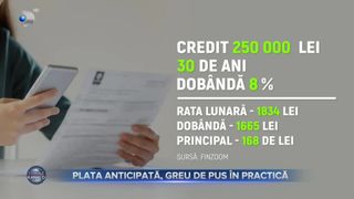 VIDEO - Plata anticipată, greu de pus în practică