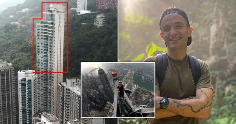 Remi Lucidi a căzut de la etajul 68 al unui zgârie-nori, în timp ce făcea o poză. El este omul care a fost văzut echilibrându-se pe un coș de fum la 300 de metri altitudine