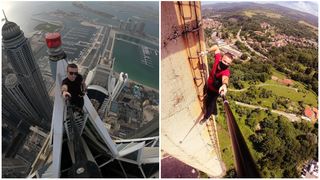 VIDEO - Remi Lucidi a căzut de la etajul 68 al unui zgârie-nori, în timp ce făcea o poză. El este omul care a fost văzut echilibrându-se pe un coș de fum la 300 de metri altitudine
