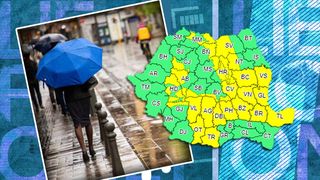 Cod galben de furtuni și vijelii &icirc;n Rom&acirc;nia. Harta zonelor afectate! Vremea se răcește &icirc;n Rom&acirc;nia!