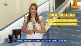 VIDEO - Popcorn mai scump decât biletul la film. Oamenii preferă să își aducă gustările de acasă pentru a economisi bani