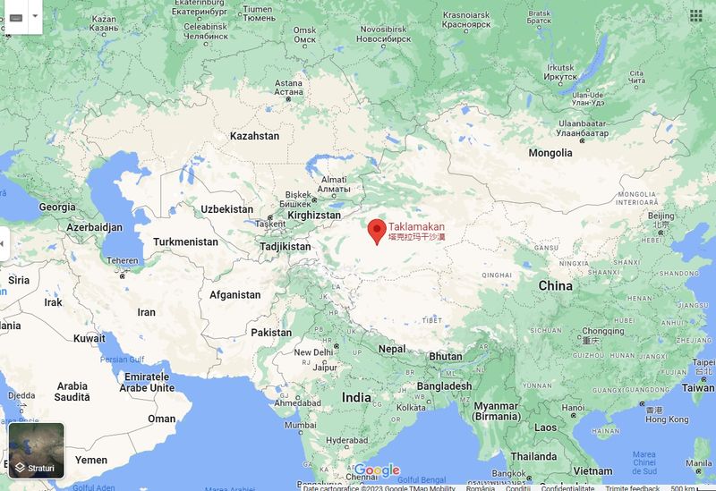 Deșertul supranumit "Marea Morții" este situat în Asia Centrală