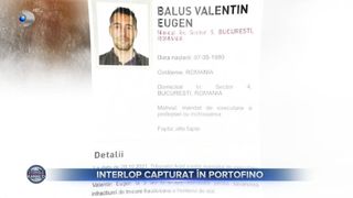 VIDEO - Interlop capturat &icirc;n Portofino. &Icirc;n momentul c&acirc;nd a fost legitimat de poliția italiană, el a arătat un document al fratelui său, &bdquo;Mircea Nebunu&rdquo;,