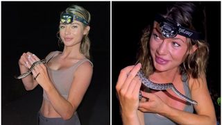 VIDEO. O tânără de 26 de ani, supranumită "cel mai sexy om de știință", moment viral pe net. Cum a reacționat după ce un șarpe Boa a lăsat o substanță albă pe mâna ei