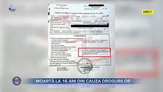 VIDEO - Moartă la 16 ani din cauza drogurilor. Iubitul fetei a fost reținut